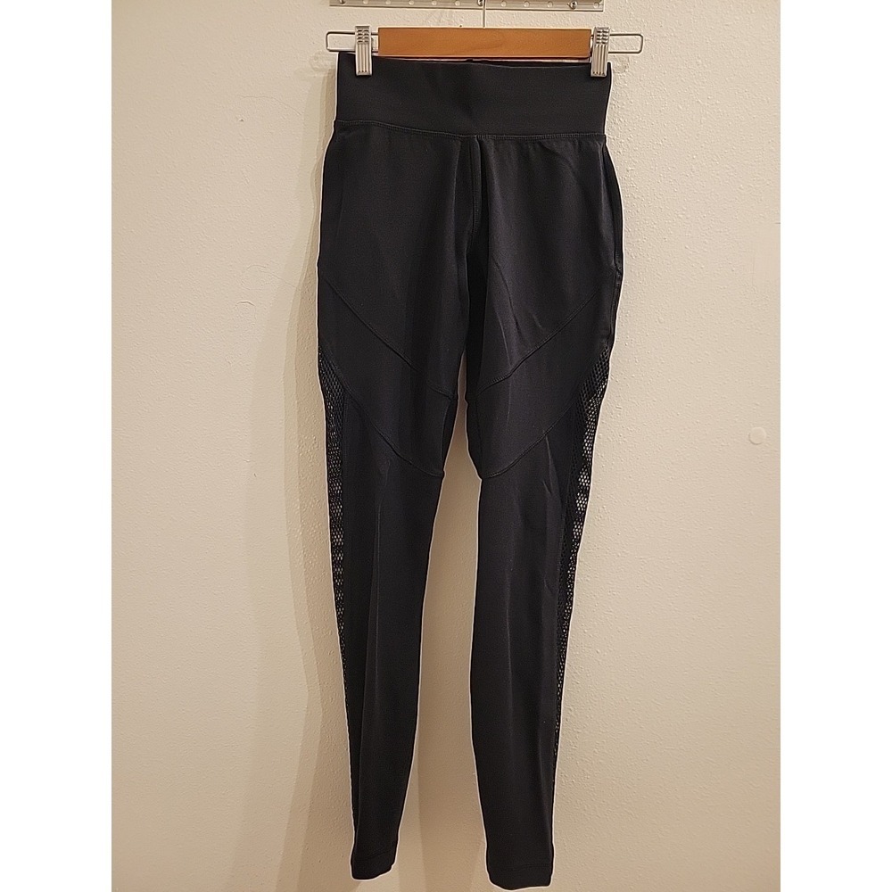 Tasc Performance Leggings Womens S Side Mesh Black Athletic Gym Activewear Flex